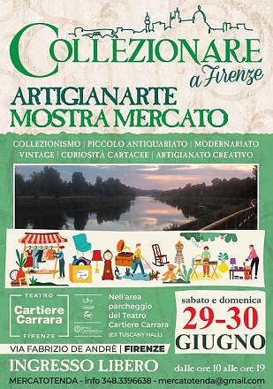 Collezionare a firenze - artigianarte giugno 2024 mostra mercato mensile di collezionismo, piccolo antiquariato, modernariato, vintage, curiosità cartacee e artigianato creativo